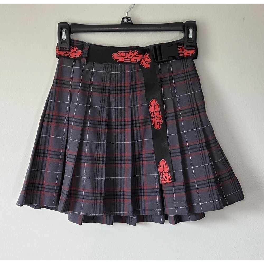 Swixxz Anime Pleated Plaid Skirt Size S Maggie Lindemann School Girl Punk